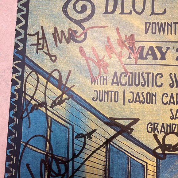 Signed Leftover Salmon Poster - Picture 8 of 8